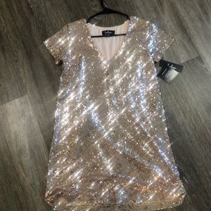 Lulus sequin shift dress NWT